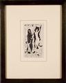 Nature and Nakedness <br/> signed wood engraving by Eric Gill